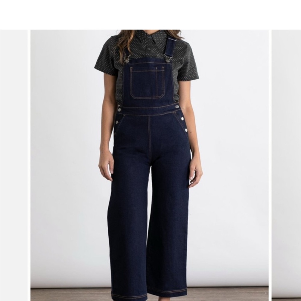 Bridge & Burn Dark Denim Roscoe Overalls